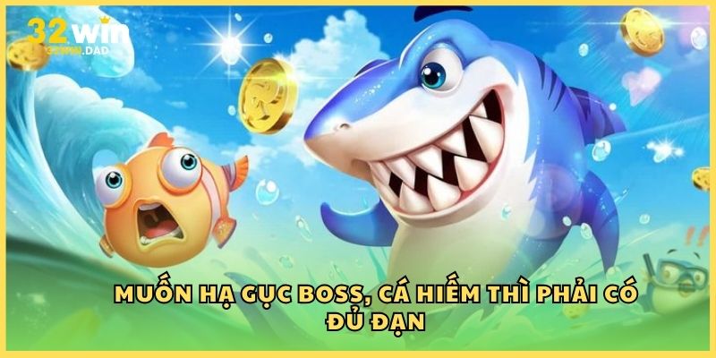 Muốn hạ gục Boss, cá hiếm thì phải có đủ đạn