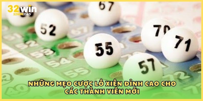 Những mẹo cược lô xiên đỉnh cao cho các thành viên mới